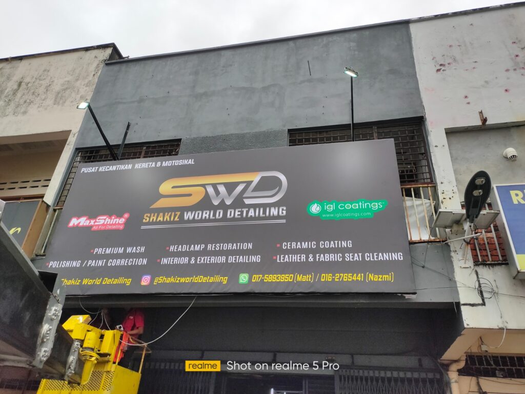 Outdoor building signage installation by ZD Sign Specialist