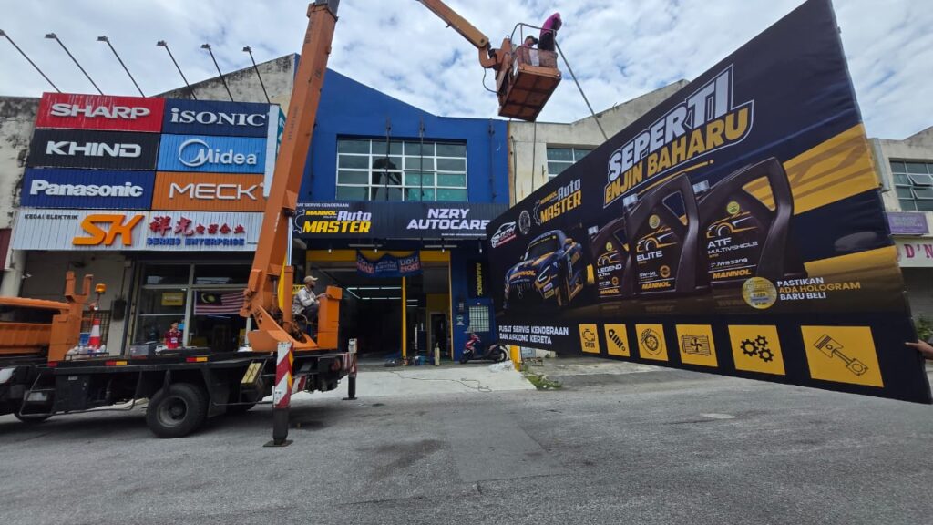 Signboard installation service by ZD Sign Specialist