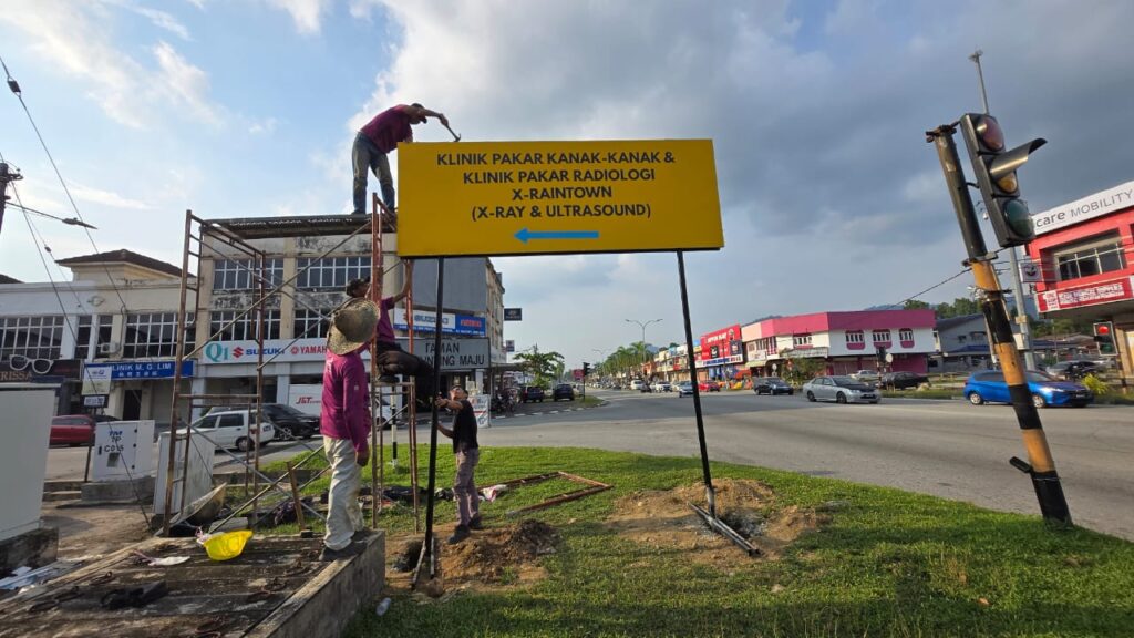 Signboard installation service by ZD Sign Specialist