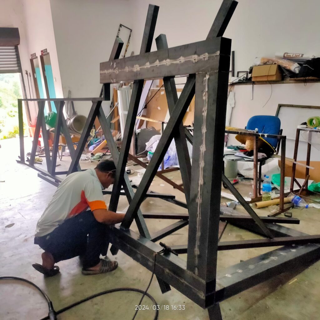 Fabricate steel structure by ZD Sign Specialist